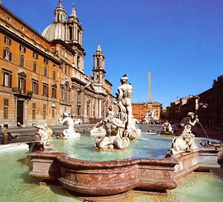 Piazza Navona and its fountain